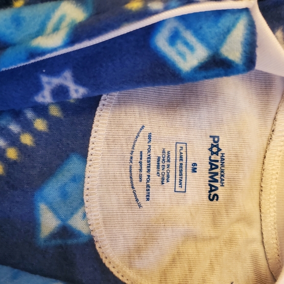 Infant Hanukkah Fleece Pajamas - Picture 7 of 7
